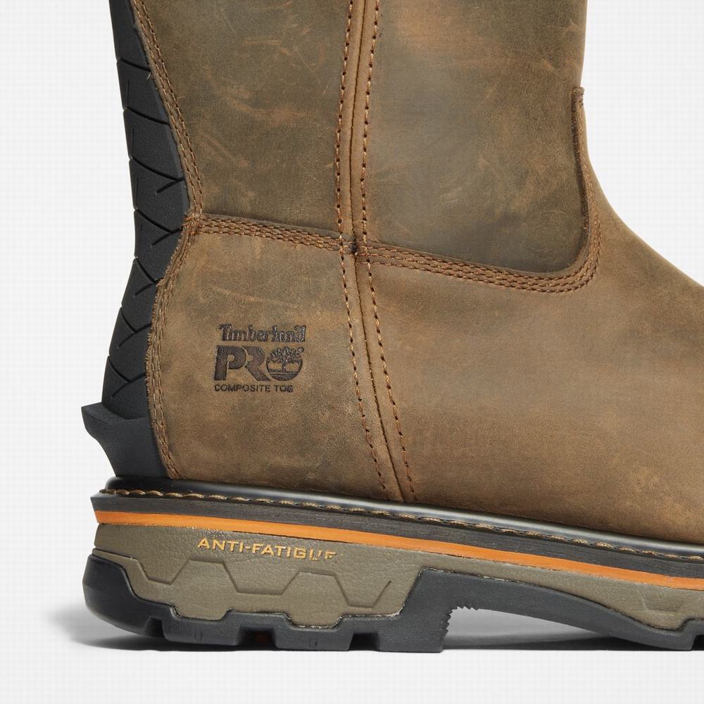 Timberland True Grit Pull On Composite Burunlu Waterproof Iş Botu Erkek Kahve | TR-1059U