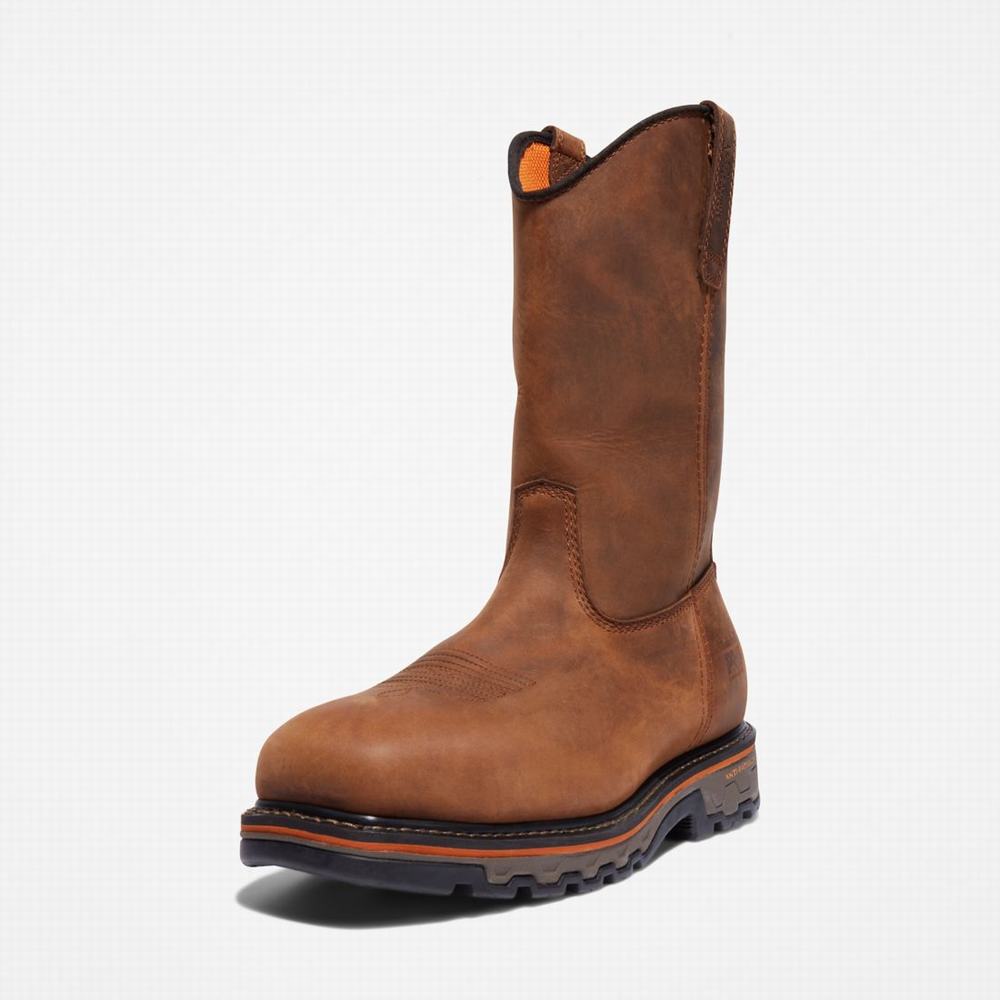 Timberland True Grit Pull On Composite Burunlu Iş Botu Erkek Kahverengi | TR-4932K