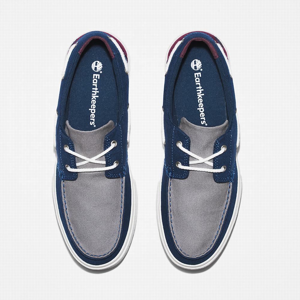 Timberland Union Wharf 2.0 EK+ Tekne Ayakkabısı Erkek Koyu Mavi | TR-5963Y