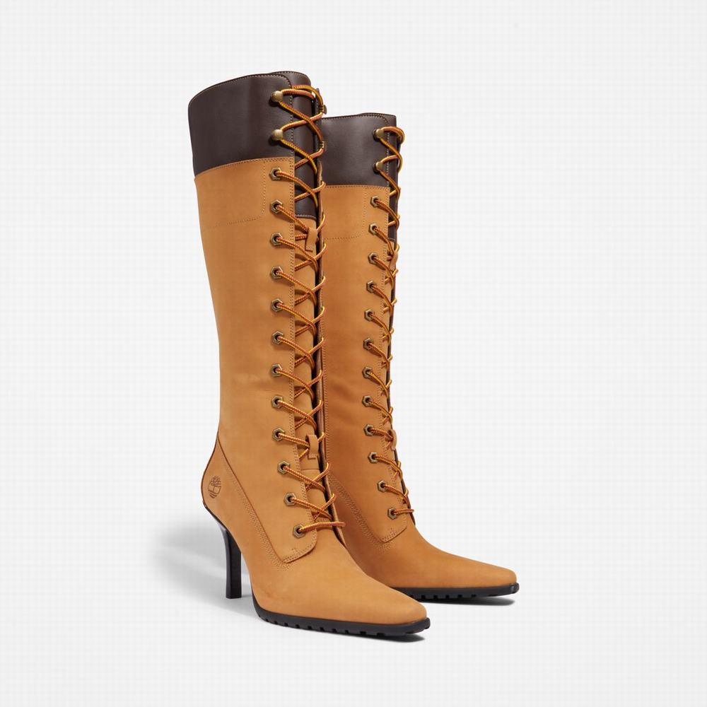 Timberland Veneda Carter x Timberland Tall Lace Çizme Kadın Kahverengi | TR-3618N