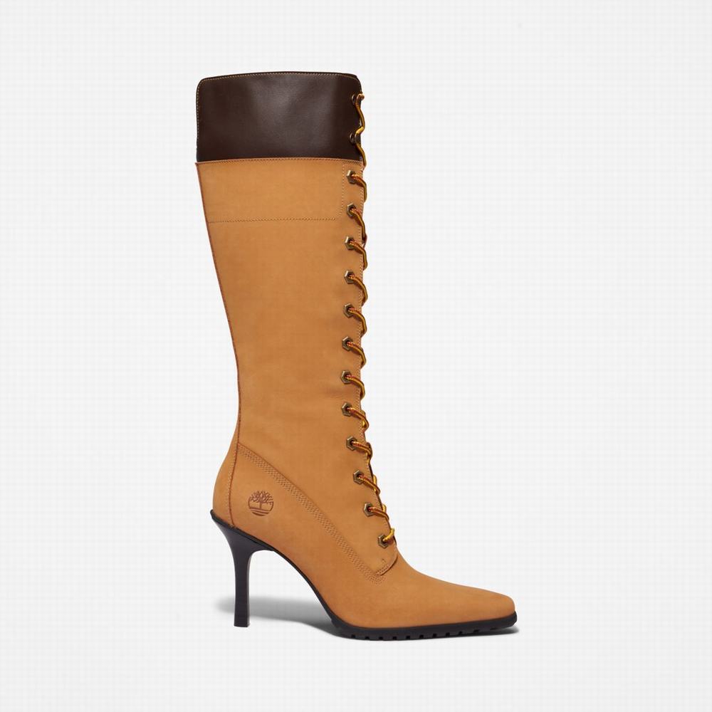 Timberland Veneda Carter x Timberland Tall Lace Çizme Kadın Kahverengi | TR-3618N