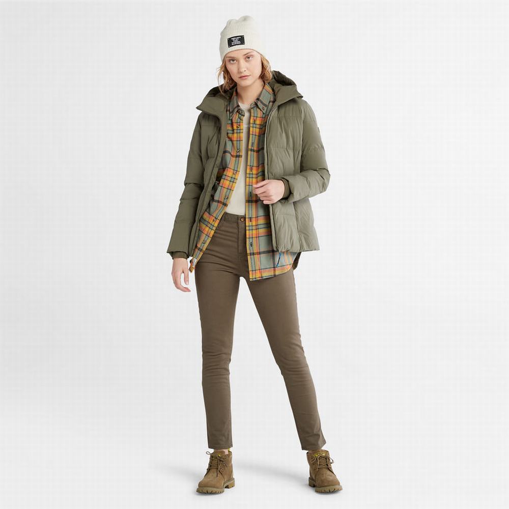 Timberland Warm Kapitone Ceket Kadın Yeşil | TR-4316D