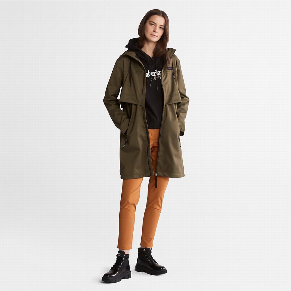 Timberland Waterproof Mid-length Parka Ceketler Kadın Koyu Yeşil | TR-5930P