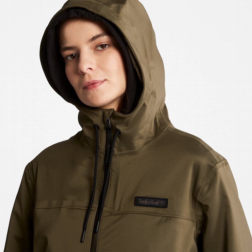 Timberland Waterproof Mid-length Parka Ceketler Kadın Koyu Yeşil | TR-5930P