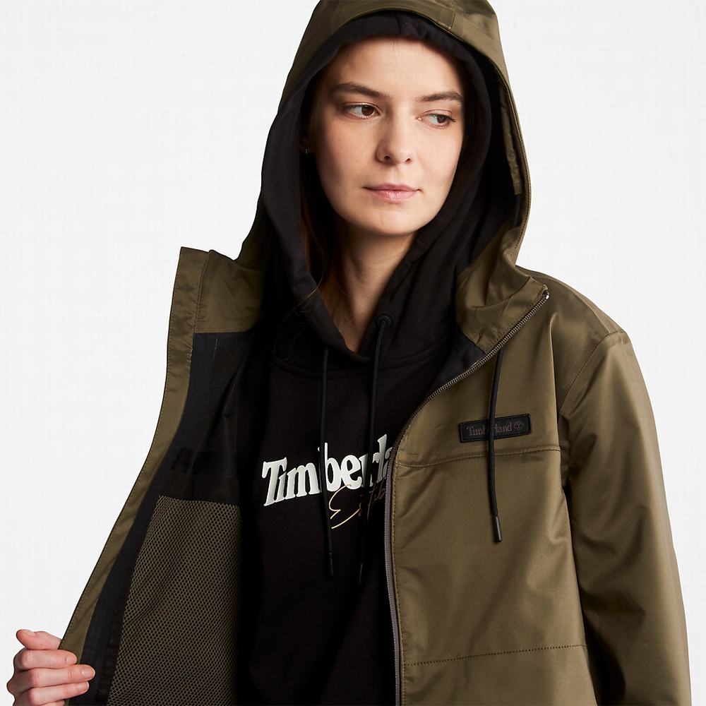 Timberland Waterproof Mid-length Parka Ceketler Kadın Koyu Yeşil | TR-5930P