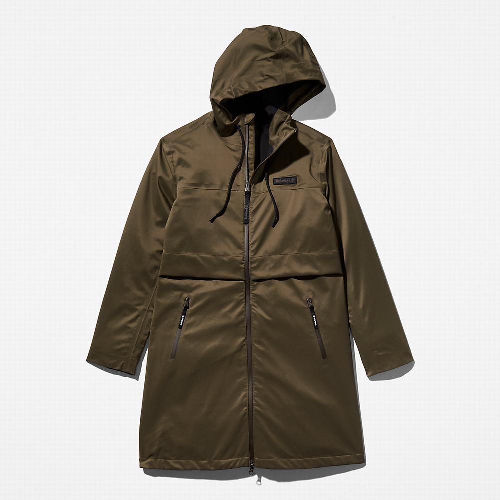 Timberland Waterproof Mid-length Parka Ceketler Kadın Koyu Yeşil | TR-5930P