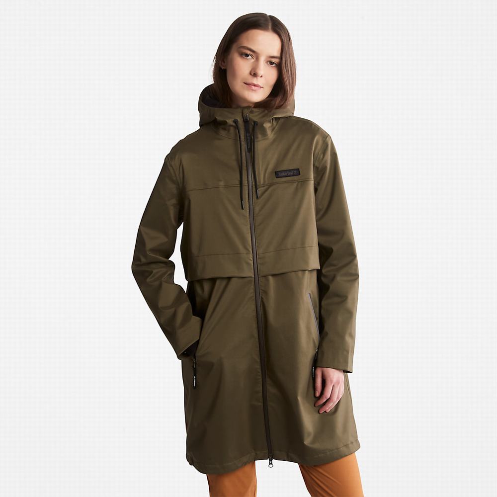 Timberland Waterproof Mid-length Parka Ceketler Kadın Koyu Yeşil | TR-5930P