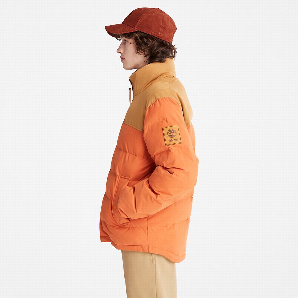 Timberland Welch Mountain Puffer Ceket Erkek Açık Kahverengi | TR-9726P