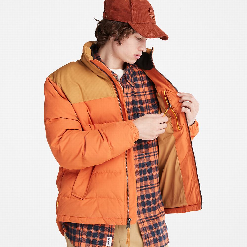 Timberland Welch Mountain Puffer Ceket Erkek Açık Kahverengi | TR-9726P