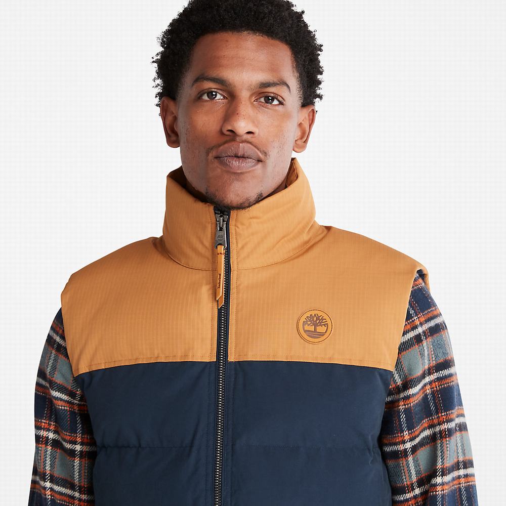 Timberland Welch Mountain Puffer Yelek Erkek Lacivert | TR-5826Y