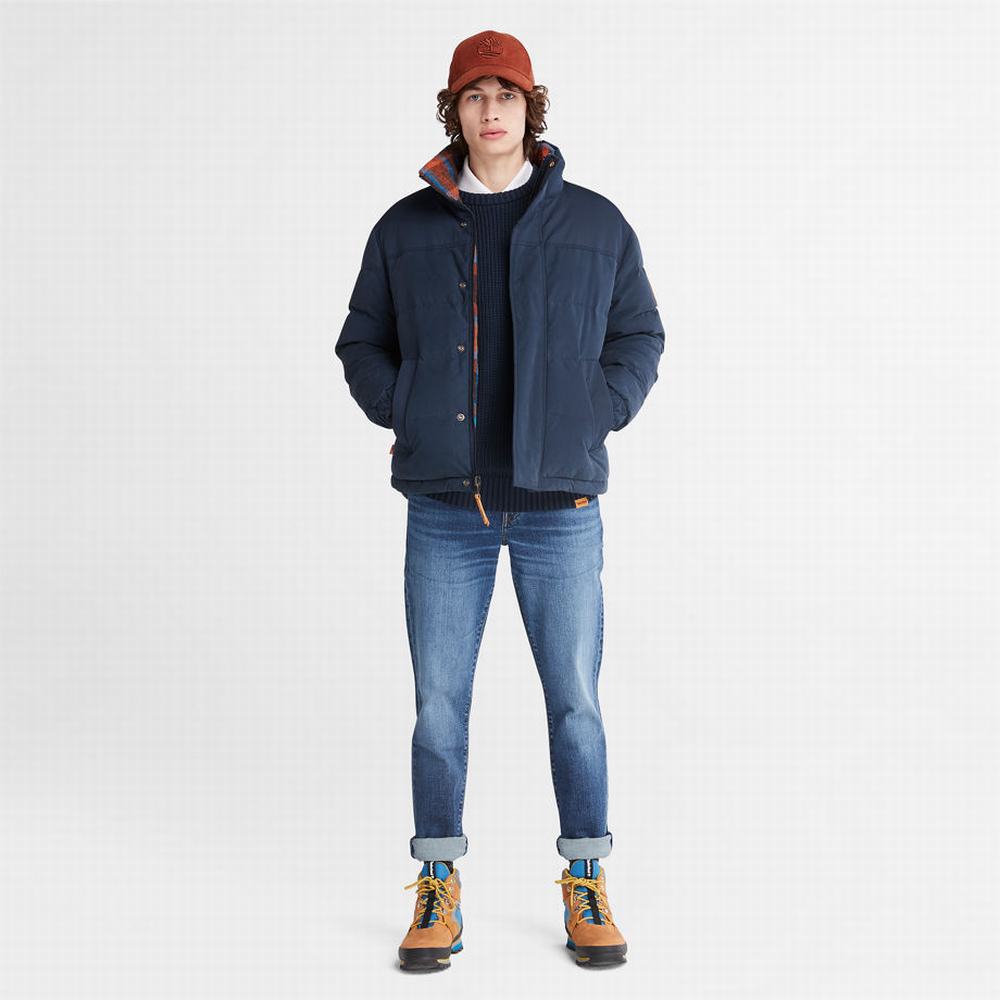 Timberland Welch Mountain Reversible Puffer Ceket Erkek Lacivert | TR-8632M