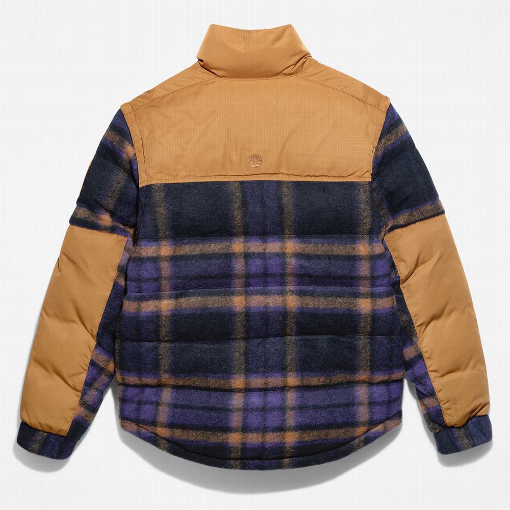 Timberland Welch Mountain Ultimate Puffer Ceket Erkek Sarı Mavi | TR-0859M