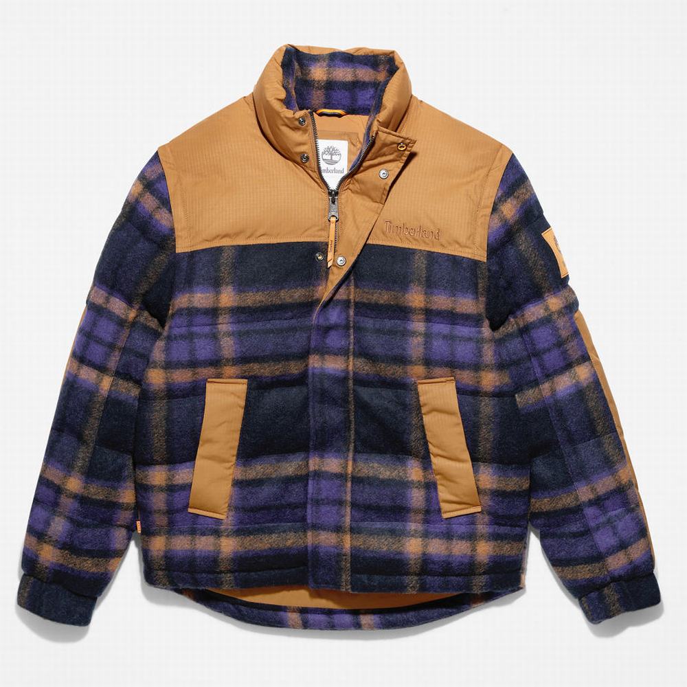 Timberland Welch Mountain Ultimate Puffer Ceket Erkek Sarı Mavi | TR-0859M