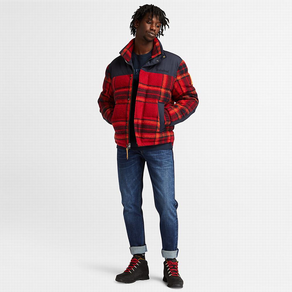Timberland Welch Mountain Ultimate Puffer Ceket Erkek Kırmızı | TR-2784Q