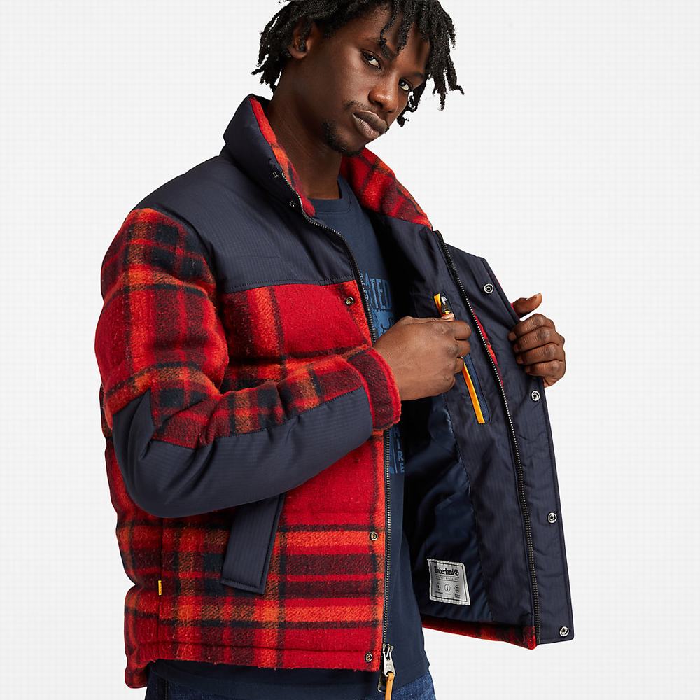 Timberland Welch Mountain Ultimate Puffer Ceket Erkek Kırmızı | TR-2784Q