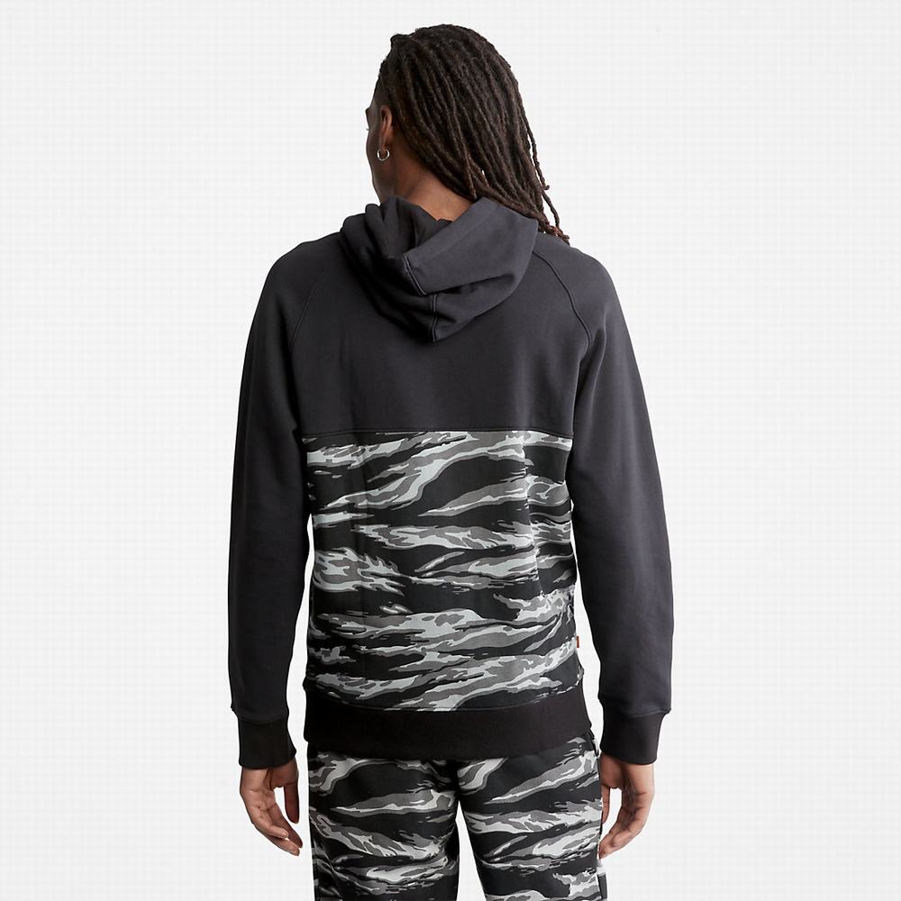 Timberland White Tiger Print Kapüşonlu Sweatshirt Erkek Yeşil | TR-9874U