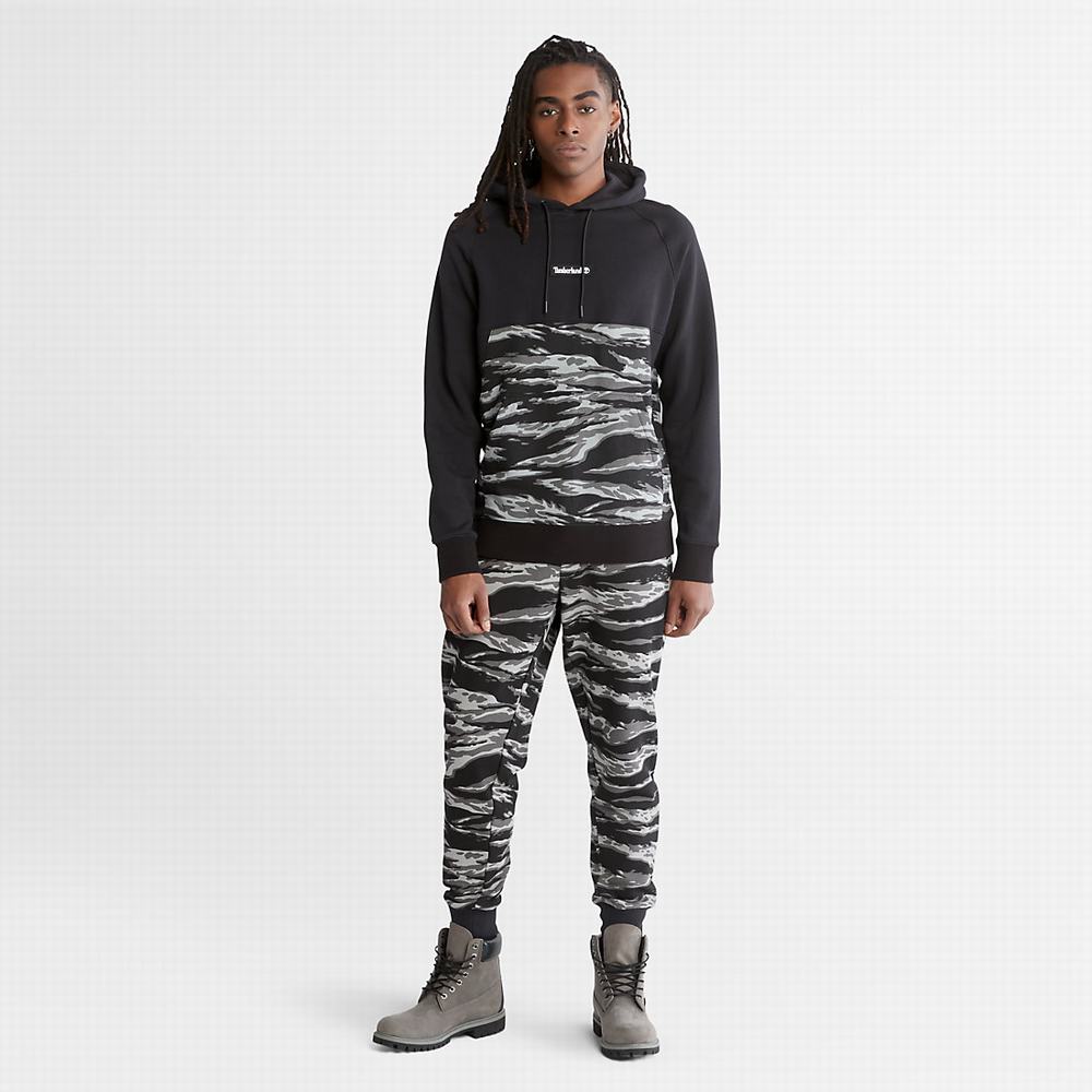 Timberland White Tiger Print Kapüşonlu Sweatshirt Erkek Yeşil | TR-9874U
