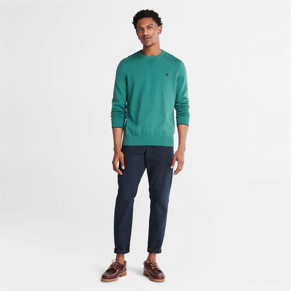 Timberland Williams River Crewneck Süveter Erkek Yeşil | TR-3182A