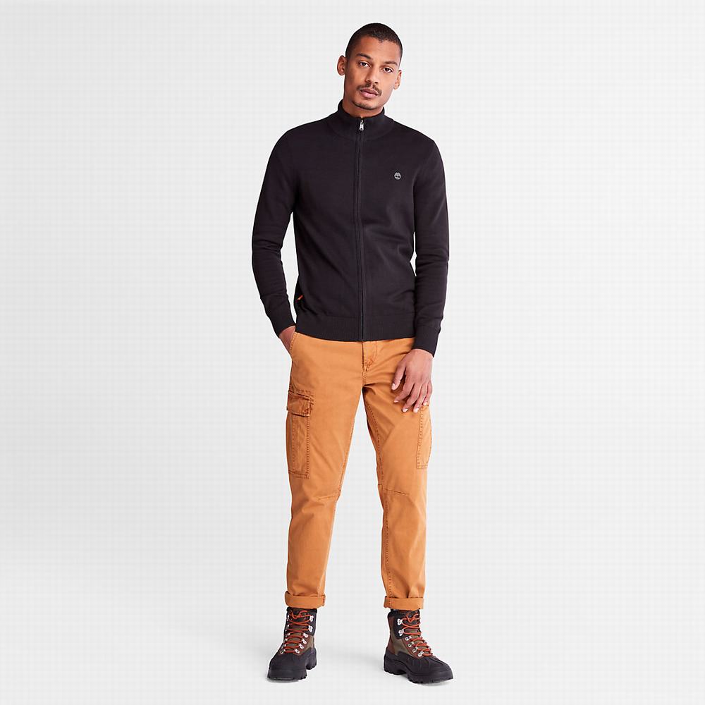 Timberland Williams River Full-Zip Kazak Erkek Siyah | TR-0495T