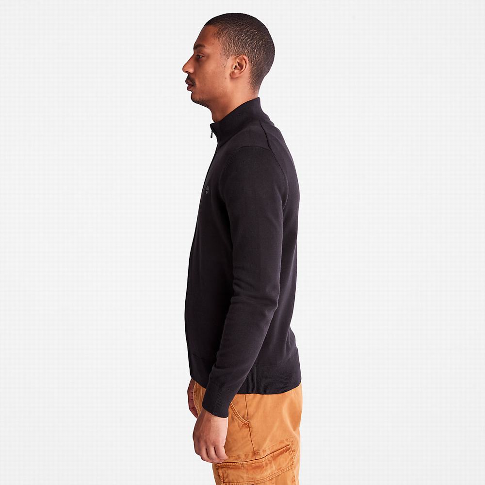 Timberland Williams River Full-Zip Kazak Erkek Siyah | TR-0495T