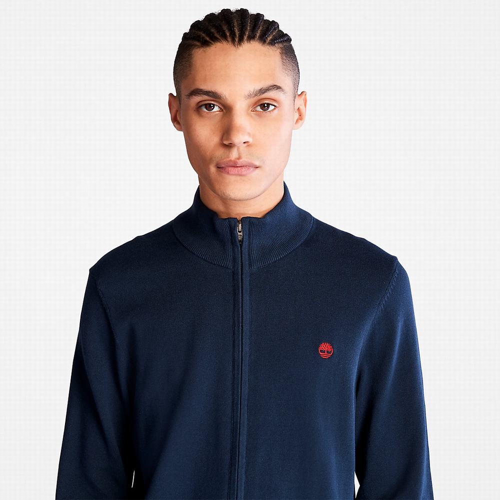 Timberland Williams River Full-Zip Kazak Erkek Lacivert | TR-5436Y