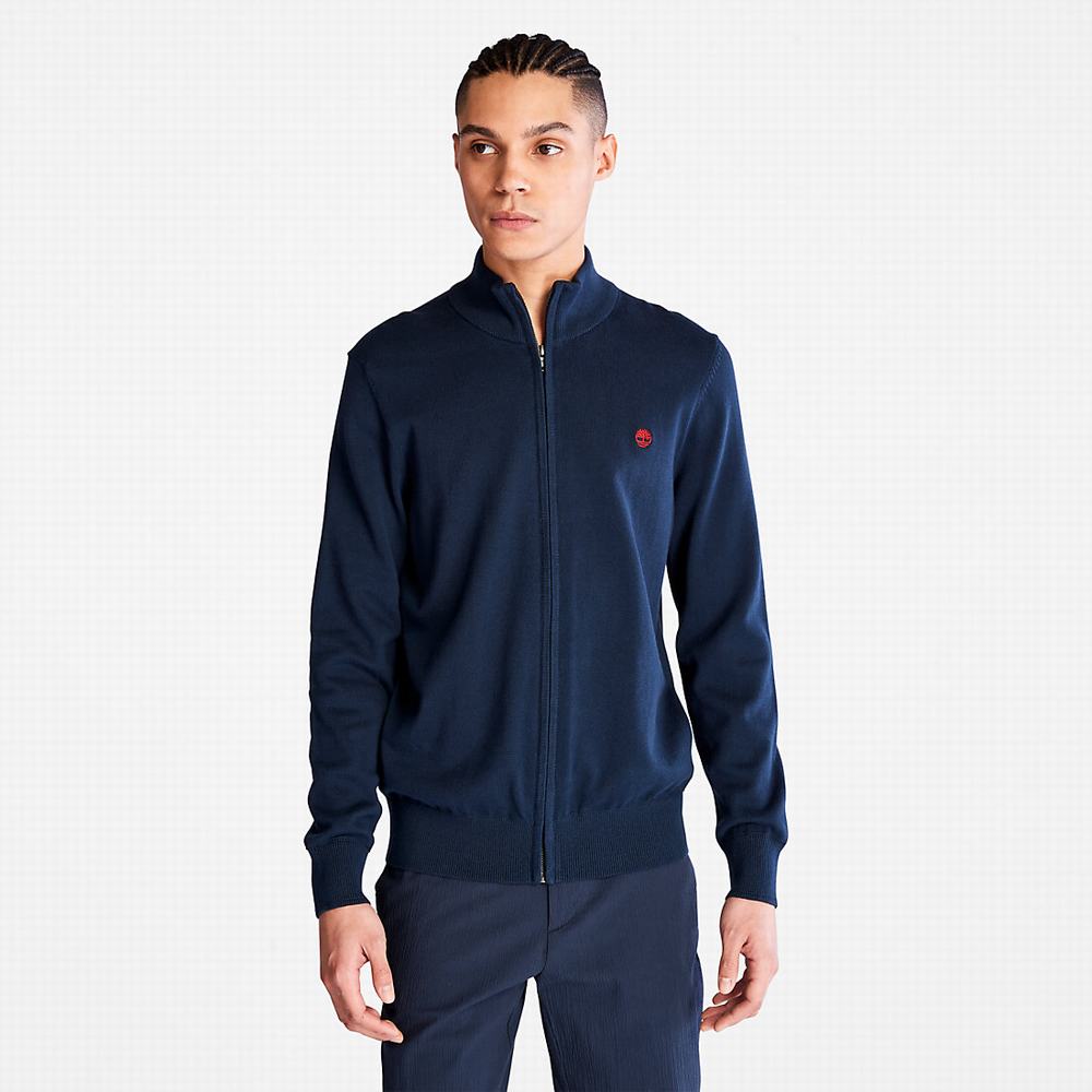 Timberland Williams River Full-Zip Kazak Erkek Lacivert | TR-5436Y