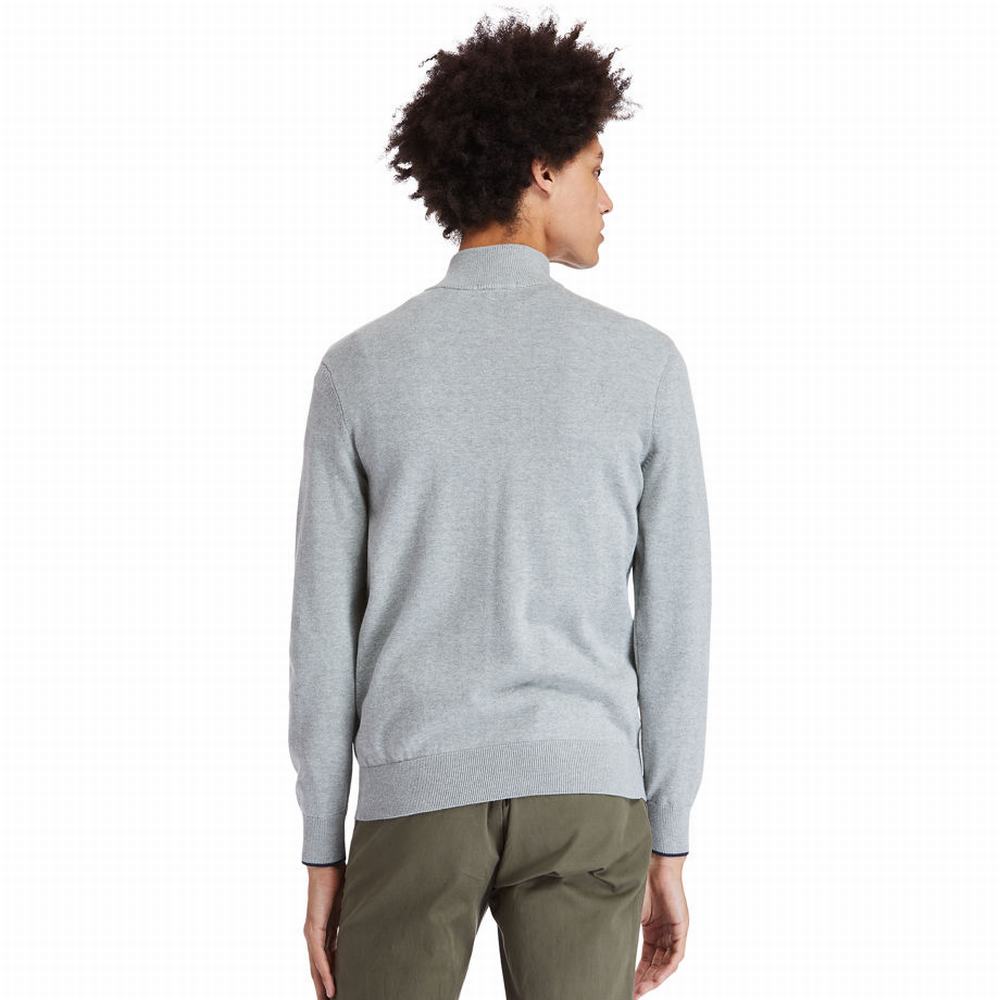 Timberland Williams River Half-zip Kazak Erkek Gri | TR-3589X