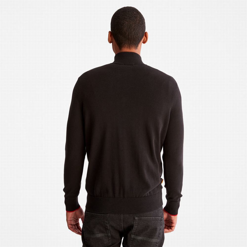 Timberland Williams River Half-zip Kazak Erkek Siyah | TR-7910C