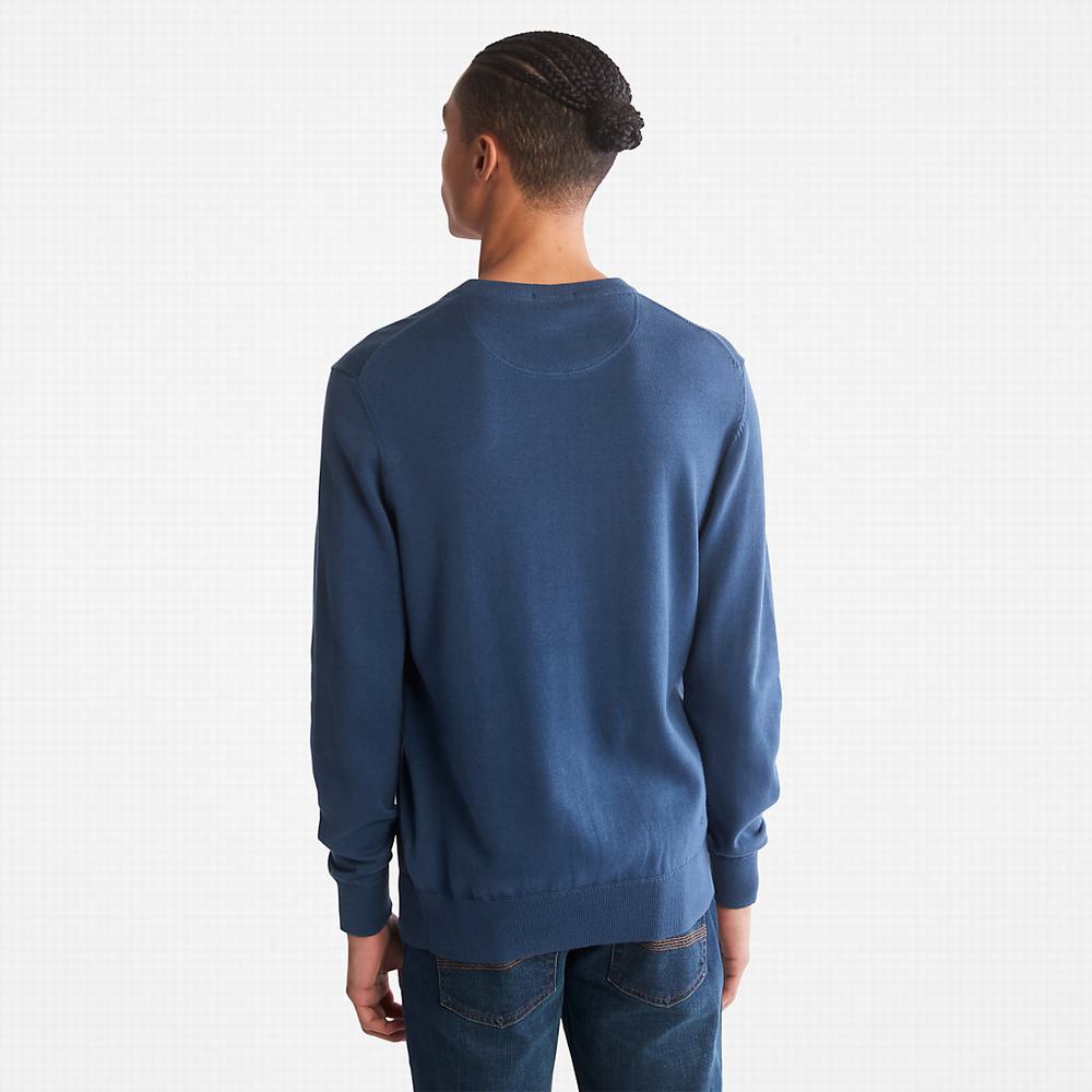 Timberland Williams River Organic Pamuklu Kazak Erkek Mavi | TR-0942L