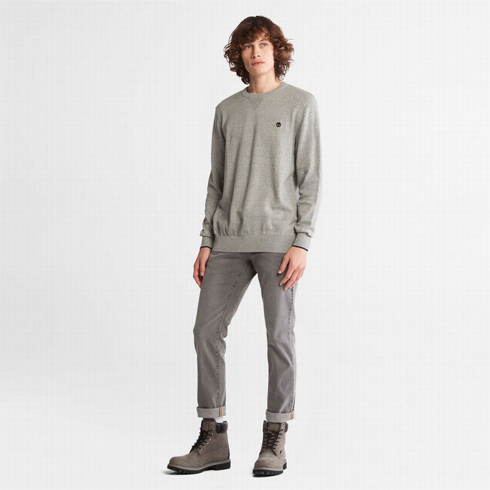 Timberland Williams River Organic Pamuklu Kazak Erkek Gri | TR-4531B