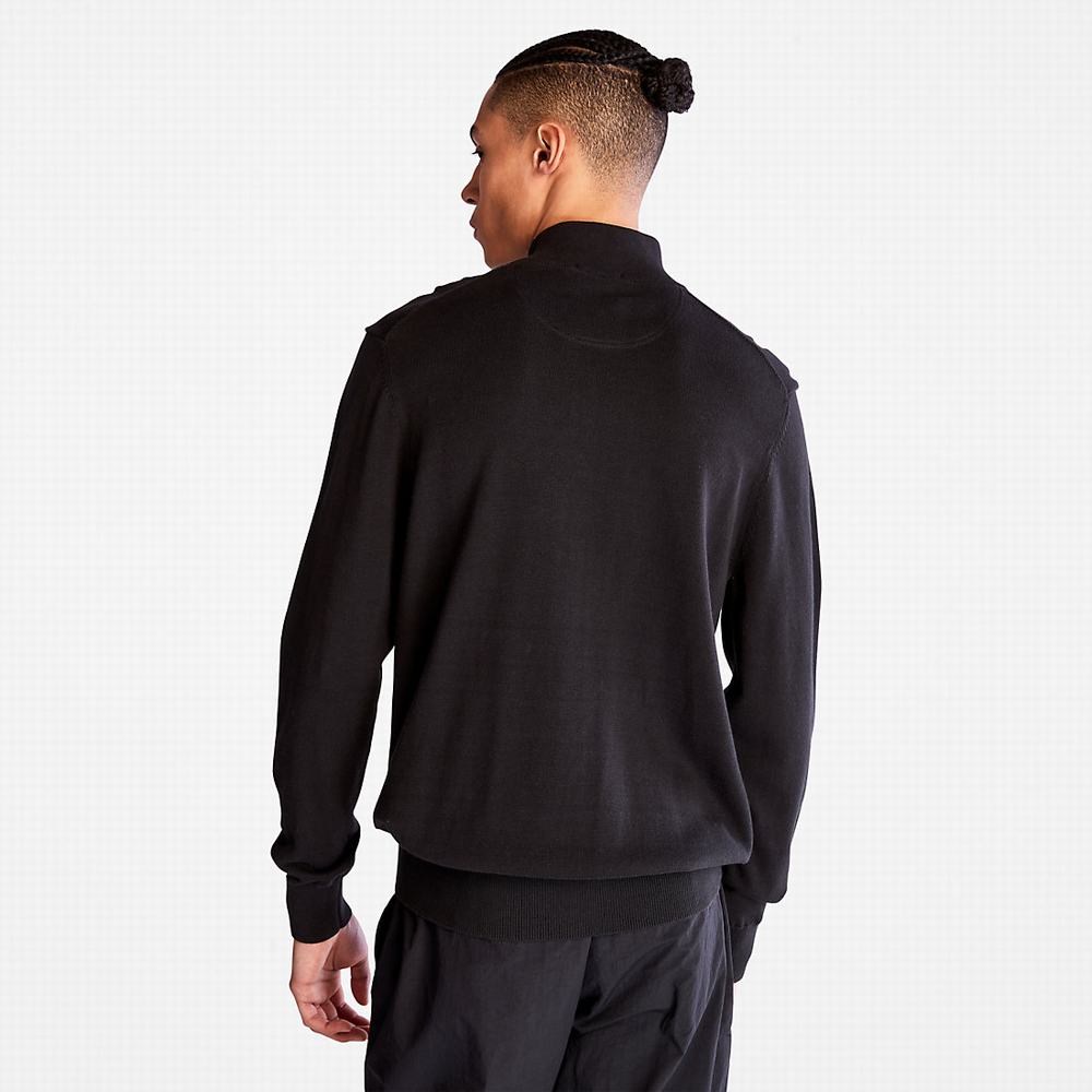 Timberland Williams River Zip-neck Kazak Erkek Siyah | TR-2758K