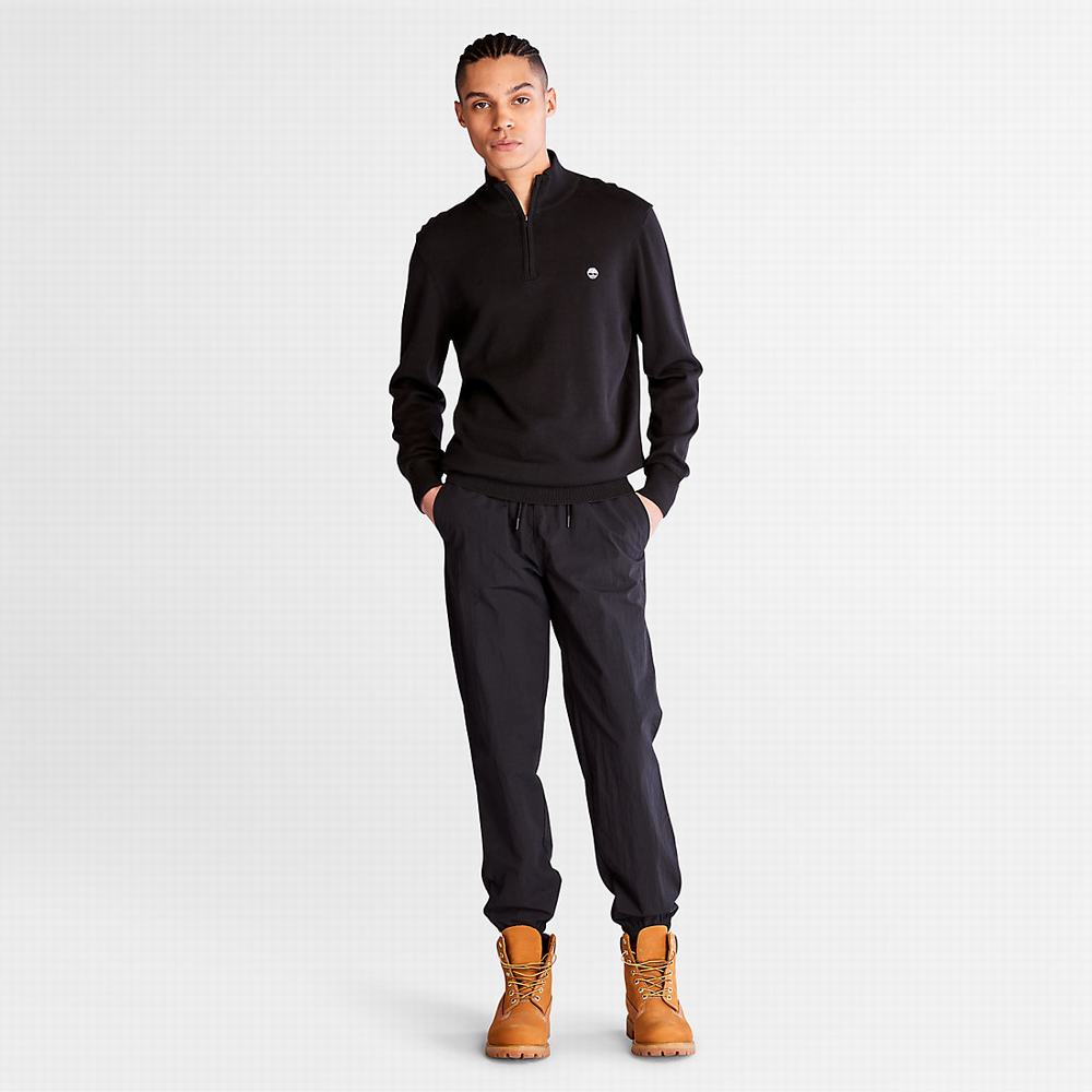 Timberland Williams River Zip-neck Kazak Erkek Siyah | TR-2758K