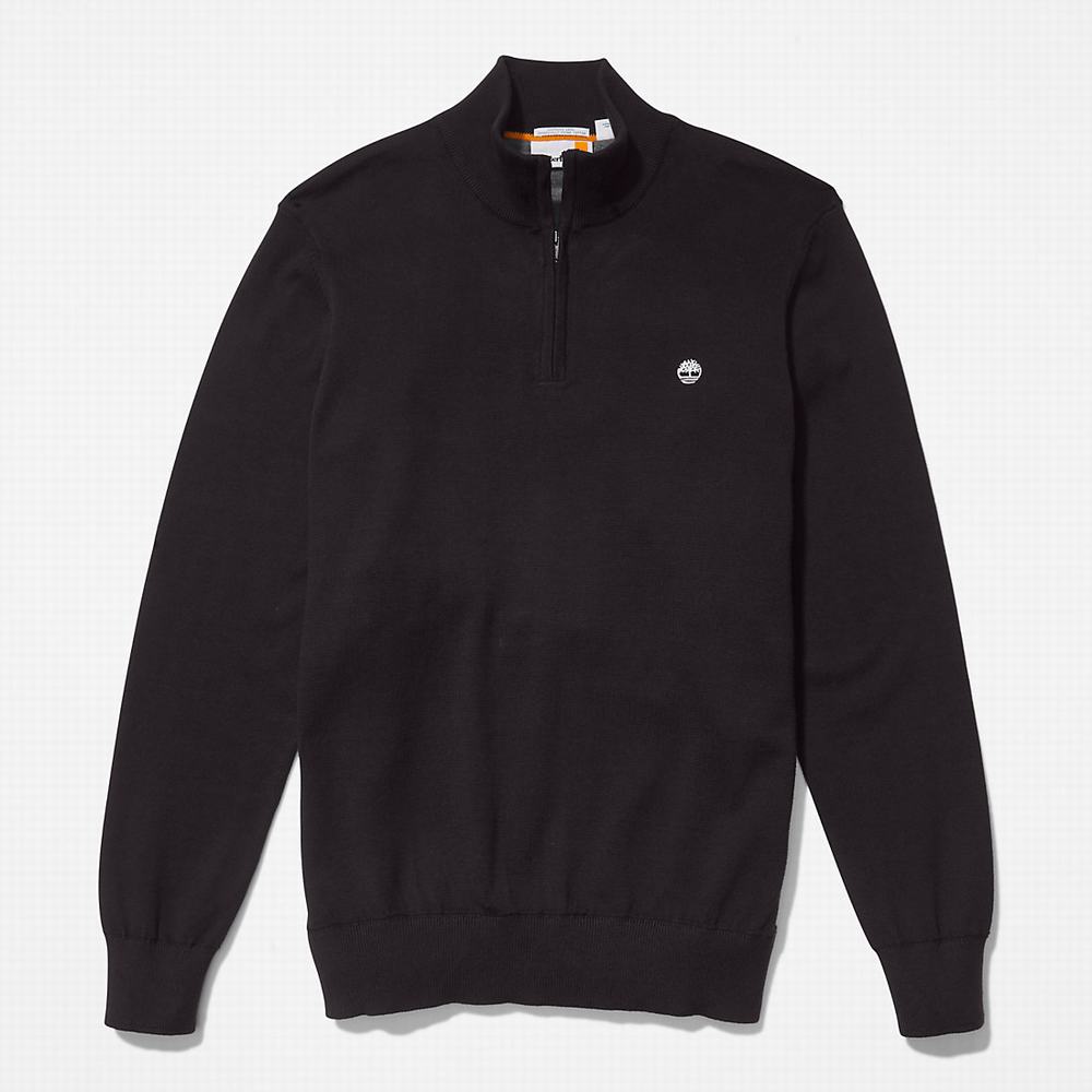 Timberland Williams River Zip-neck Kazak Erkek Siyah | TR-2758K