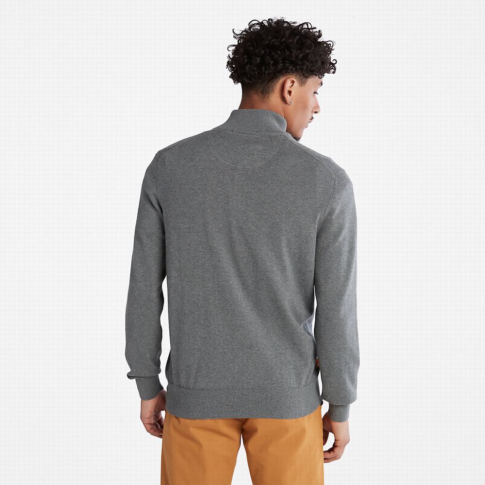 Timberland Williams River Zip-neck Kazak Erkek Koyu Gri | TR-5281J