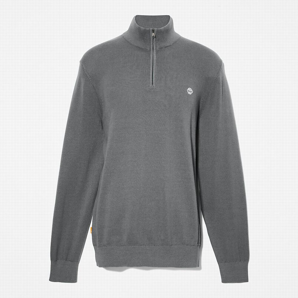 Timberland Williams River Zip-neck Kazak Erkek Koyu Gri | TR-5281J