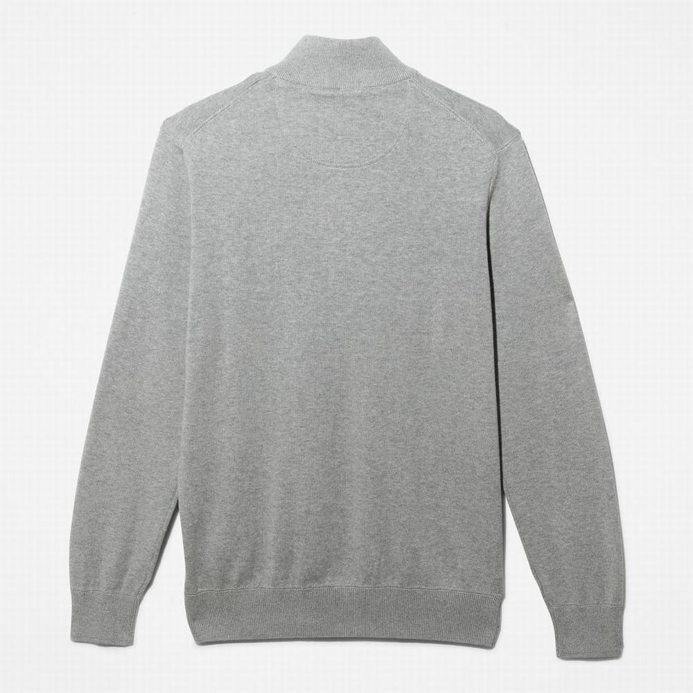 Timberland Williams River Zip-neck Kazak Erkek Gri | TR-6820L