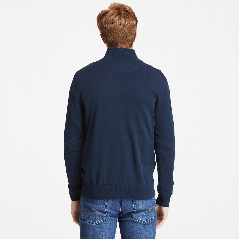 Timberland Williams River Zip-neck Kazak Erkek Lacivert | TR-8653L