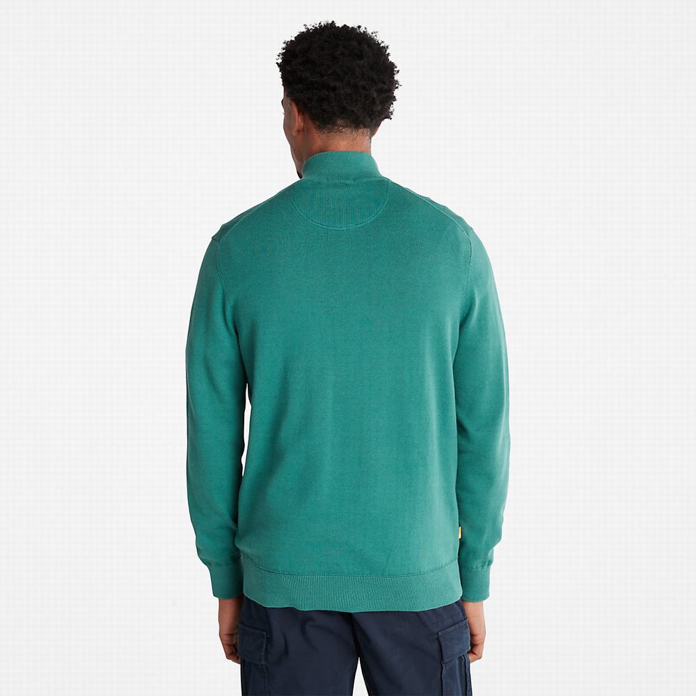 Timberland Williams River Zip-neck Süveter Erkek Yeşil | TR-4621G