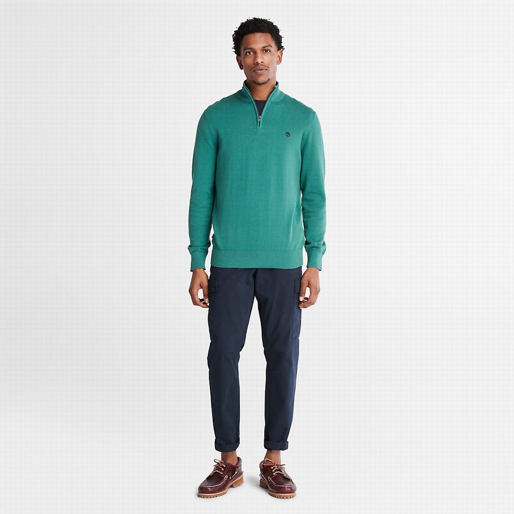 Timberland Williams River Zip-neck Süveter Erkek Yeşil | TR-4621G