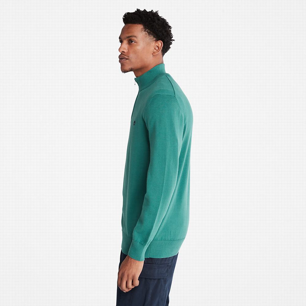 Timberland Williams River Zip-neck Süveter Erkek Yeşil | TR-4621G