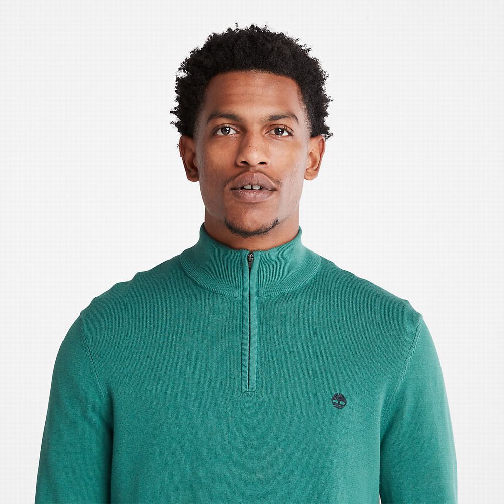 Timberland Williams River Zip-neck Süveter Erkek Yeşil | TR-4621G