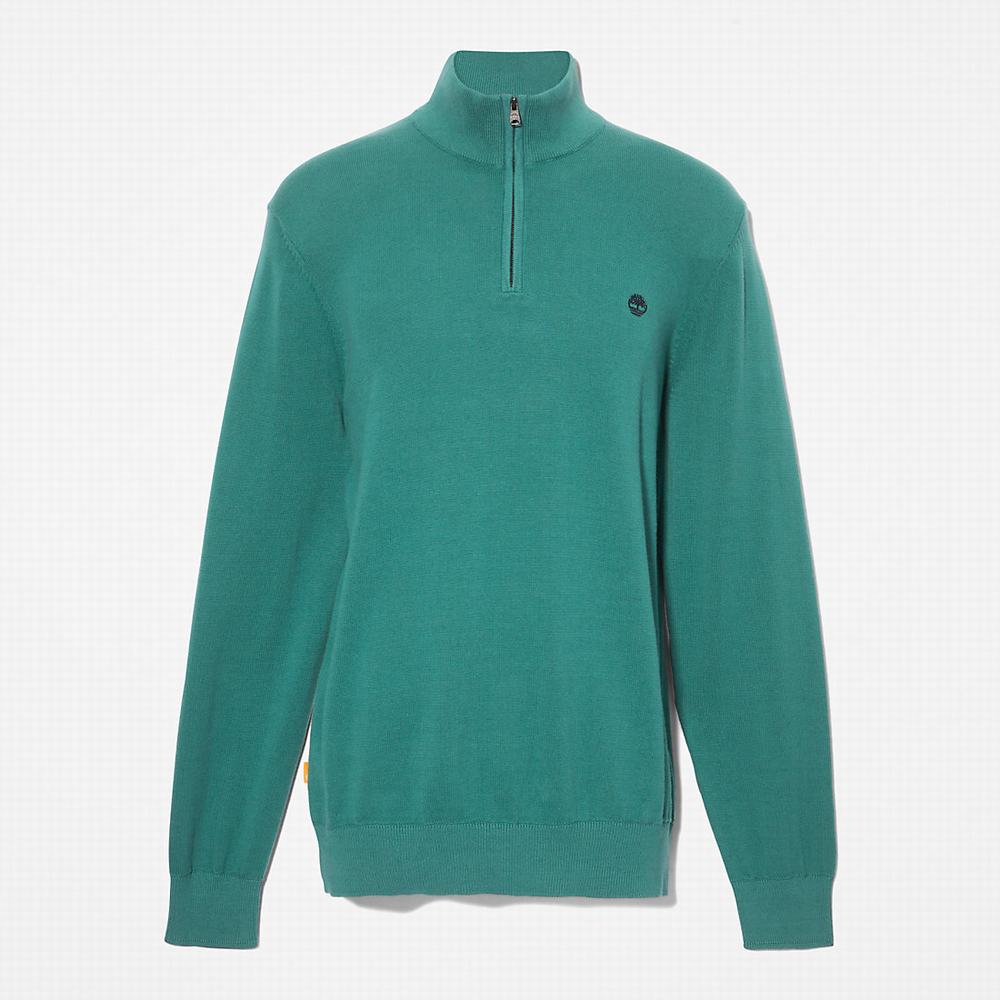 Timberland Williams River Zip-neck Süveter Erkek Yeşil | TR-4621G
