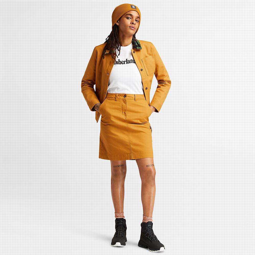 Timberland Workwear Chore Ceket Kadın Sarı | TR-8514L
