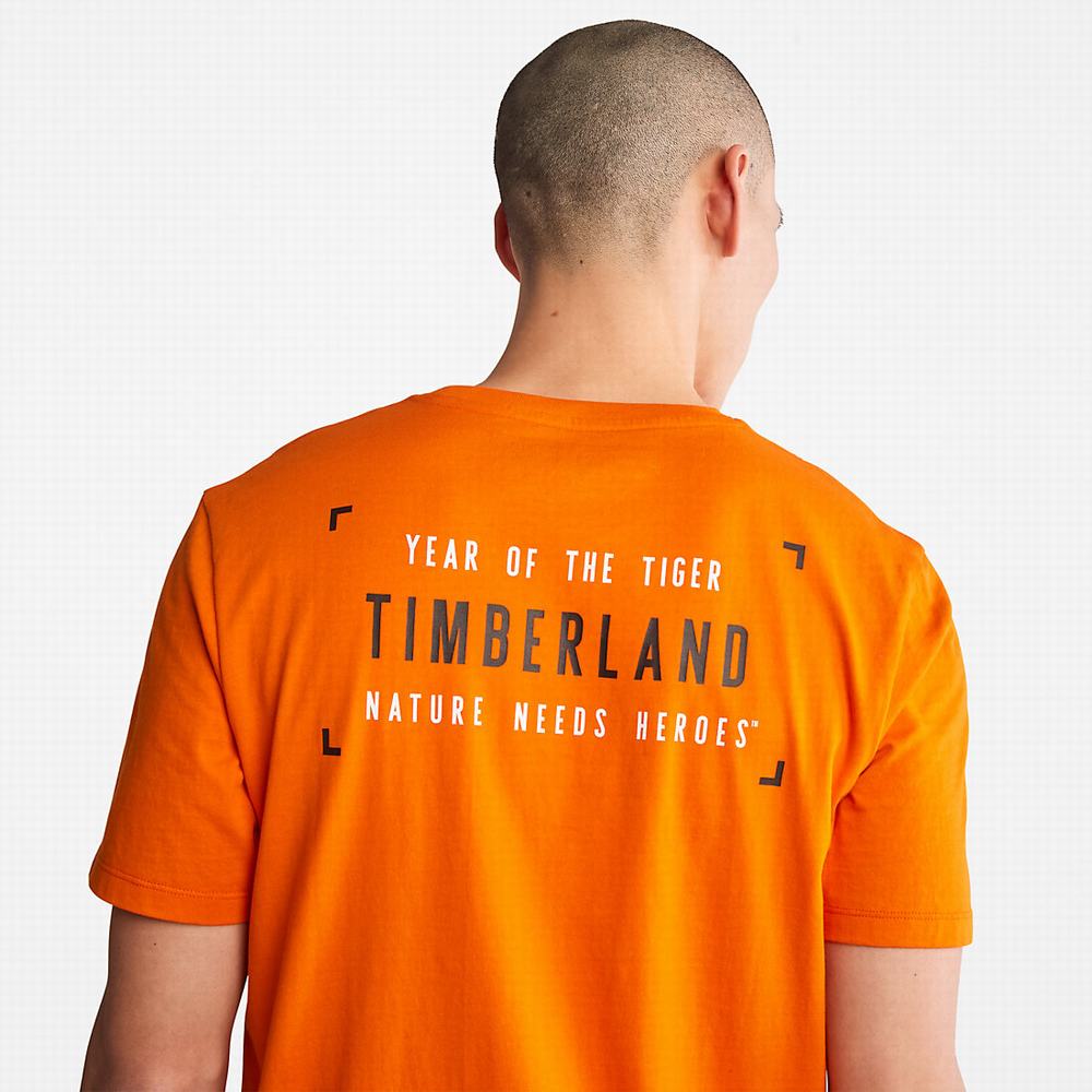 Timberland Year of the Tiger Tişört Erkek Turuncu | TR-5291Q
