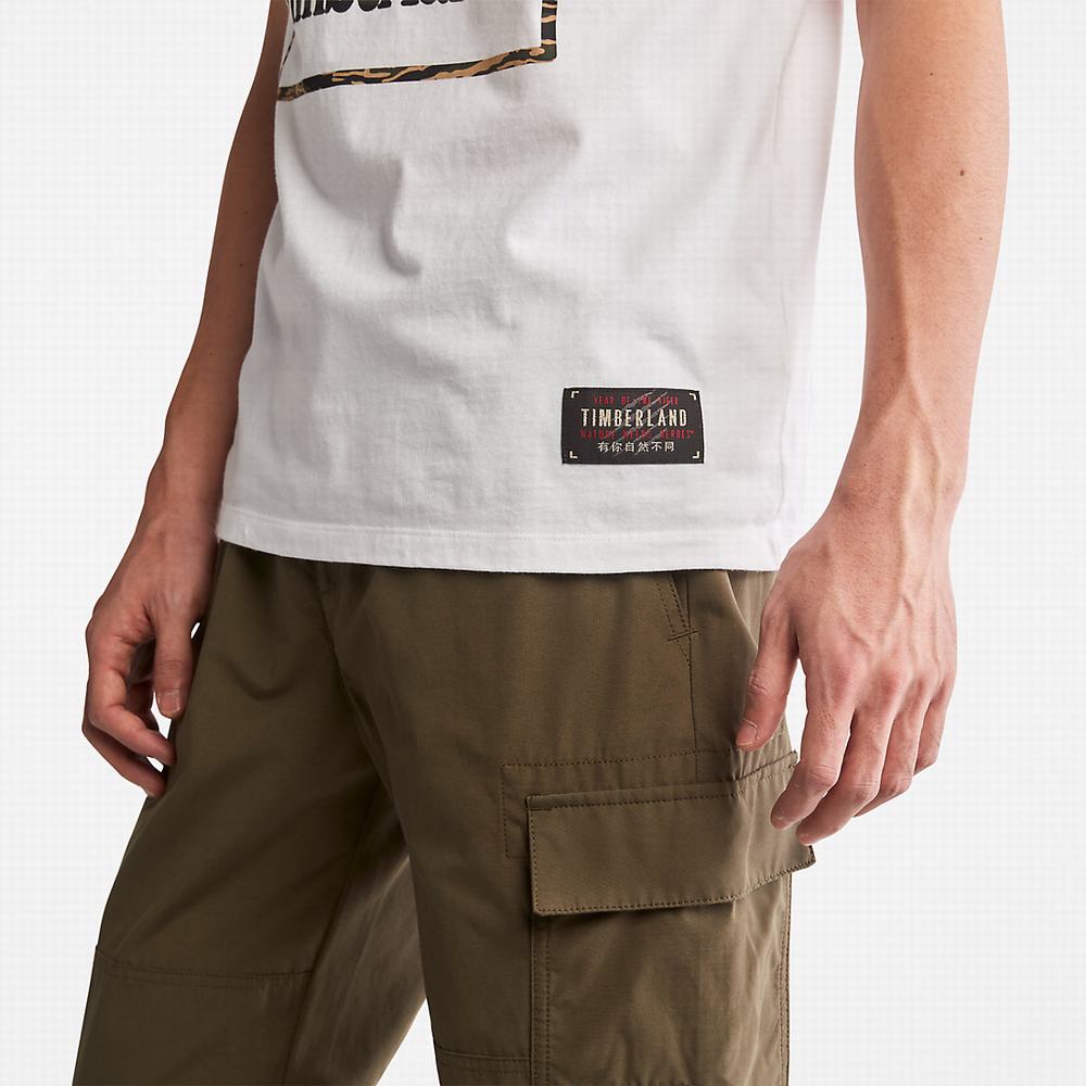 Timberland Year of the Tiger Tişört Erkek Beyaz | TR-9063N