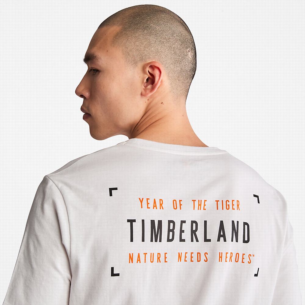 Timberland Year of the Tiger Tişört Erkek Beyaz | TR-9063N