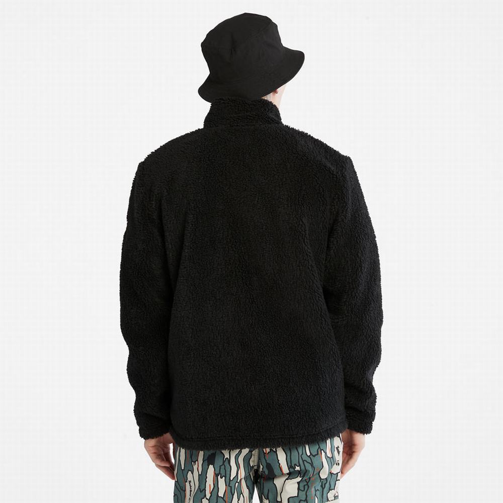 Timberland Zip-Front Fleece Ceket Erkek Siyah | TR-7850X