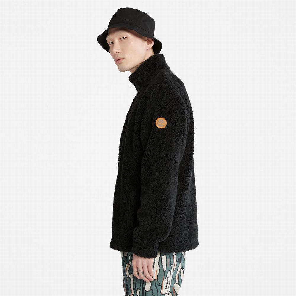 Timberland Zip-Front Fleece Ceket Erkek Siyah | TR-7850X