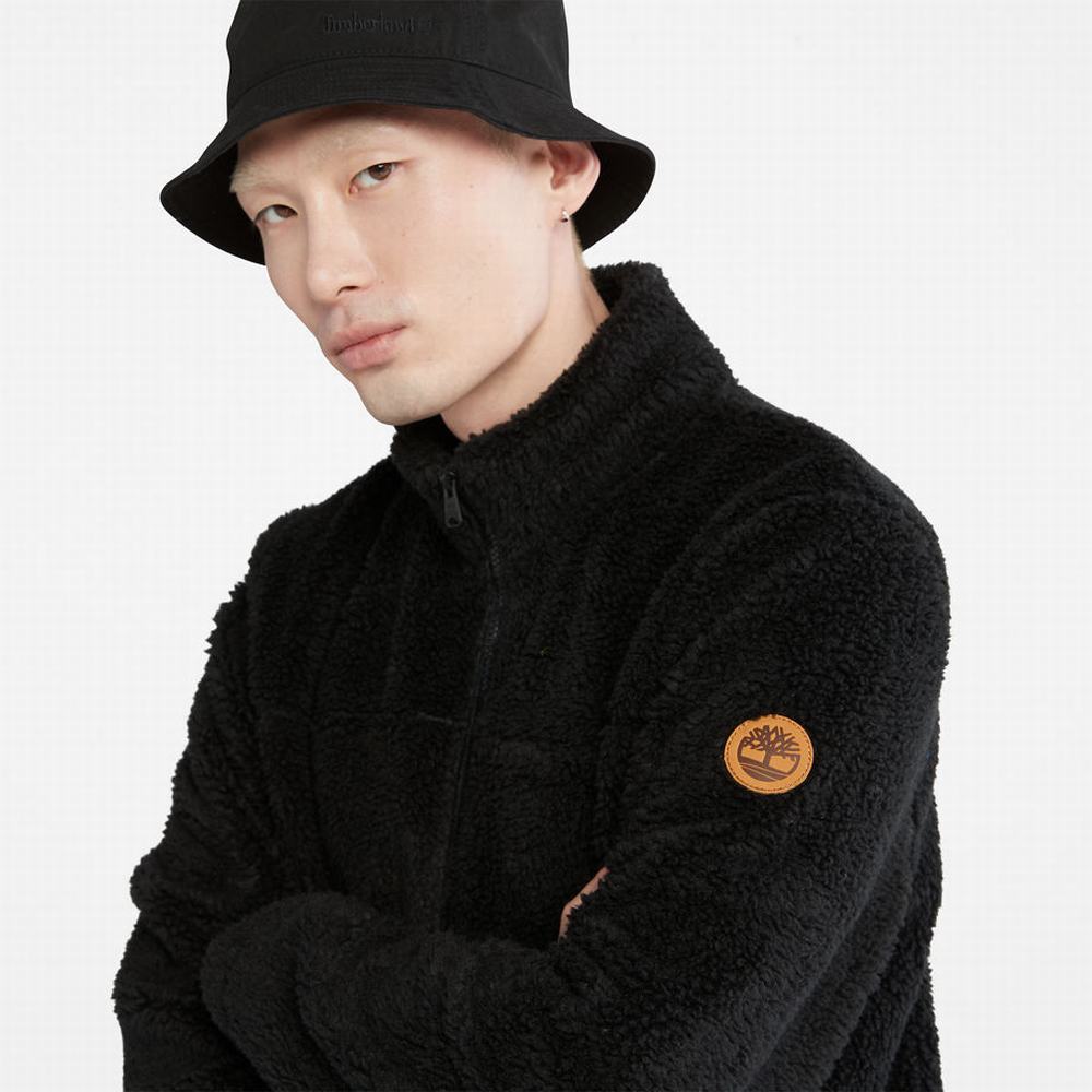 Timberland Zip-Front Fleece Ceket Erkek Siyah | TR-7850X