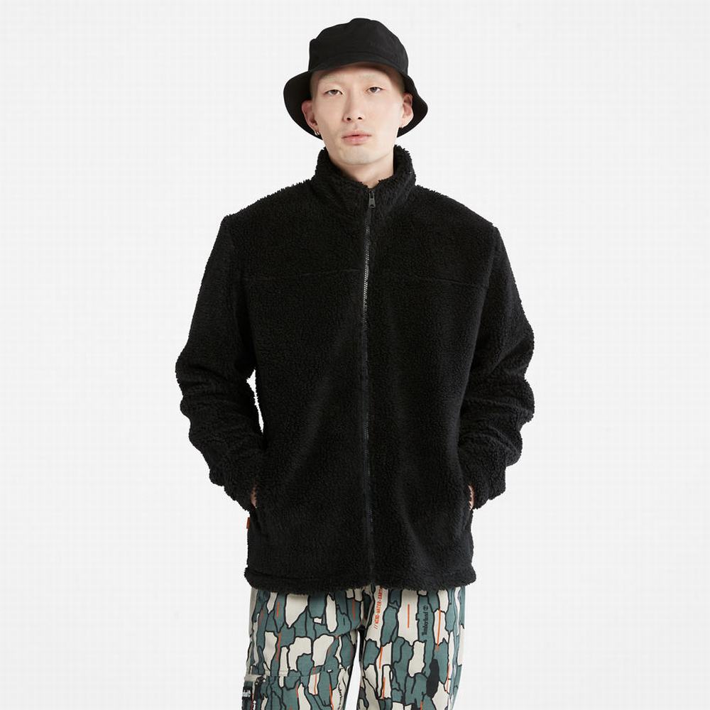 Timberland Zip-Front Fleece Ceket Erkek Siyah | TR-7850X